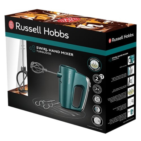 sbattitore manuale russell hobbs 25891-56350w turchese