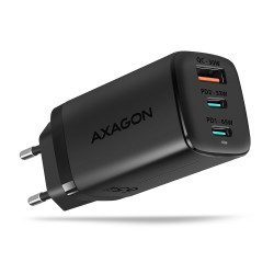 alimentatore da rete axagon 3 porte usb tipo-c 65w nero [acu-dpq65]