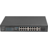 switch lanberg 16x100mb poe+/2x ethernet 250w rsfe-16p-2c-25