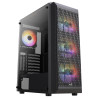 case aerocool beam-g-bk-v2 midi-tower vetro temperato