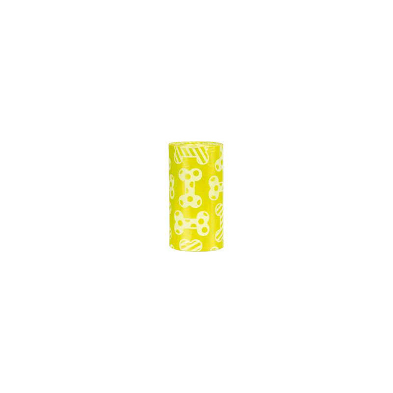 sacchetti di plastica trixie per cani 4 rottoli/20pz/giallo [23473]