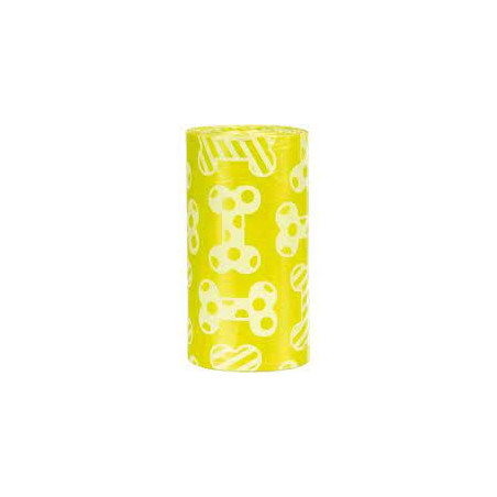 sacchetti di plastica trixie per cani 4 rottoli/20pz/giallo [23473]