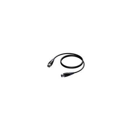 cavo per microfono procab xlr masc a xlr fem 10m/nero [akpocajaudio029]