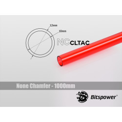 Tubo di collegamento bitspower crystal 12/10mm rosso