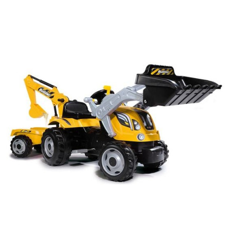 cavalcabile per bambini smoby builder max pedal tractor con rimorchio