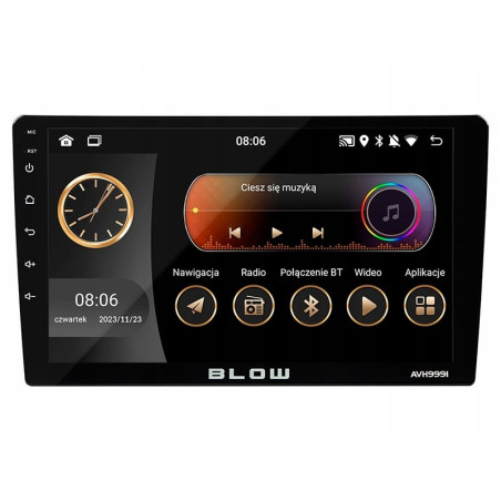 autoradio blow avh-9991 1din 9'' android12/wifi/gps/nero