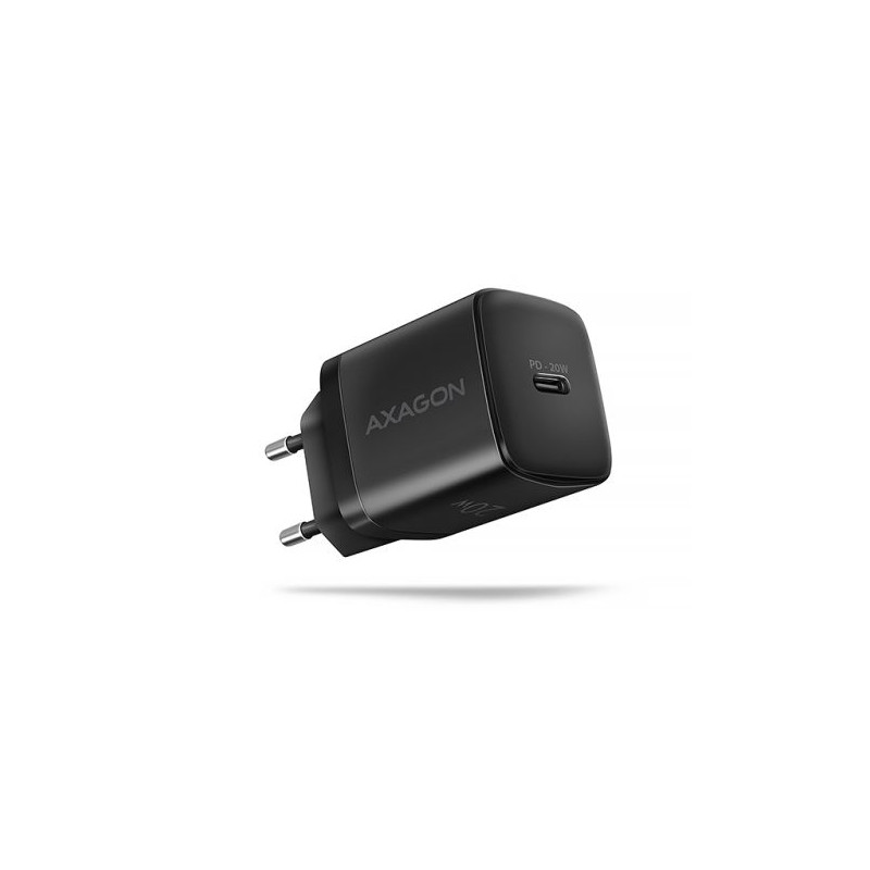 caricabatterie compatto axagon acu-pd20 1x porta 20w nero [azaxnlsacupd201]