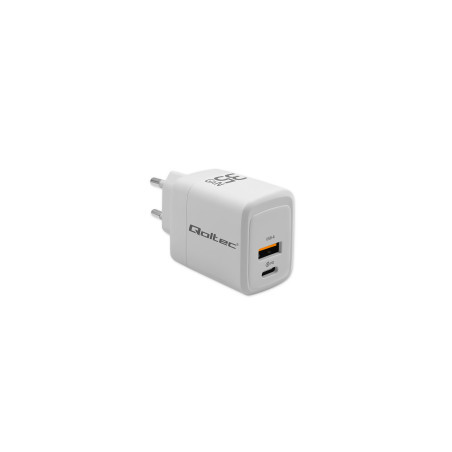 alimentatore da rete qoltec 51824 gan 35w 5v-20v/1.5a-3a/1xusb