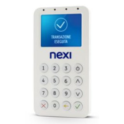 terminale pos nexi mobile lettore elettronico 245mm bianco [bp55]
