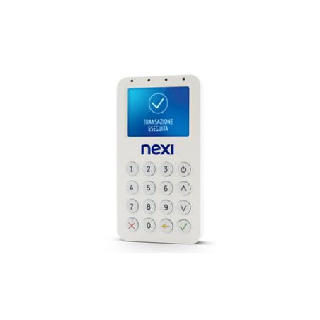 terminale pos nexi mobile lettore elettronico 245mm bianco [bp55]
