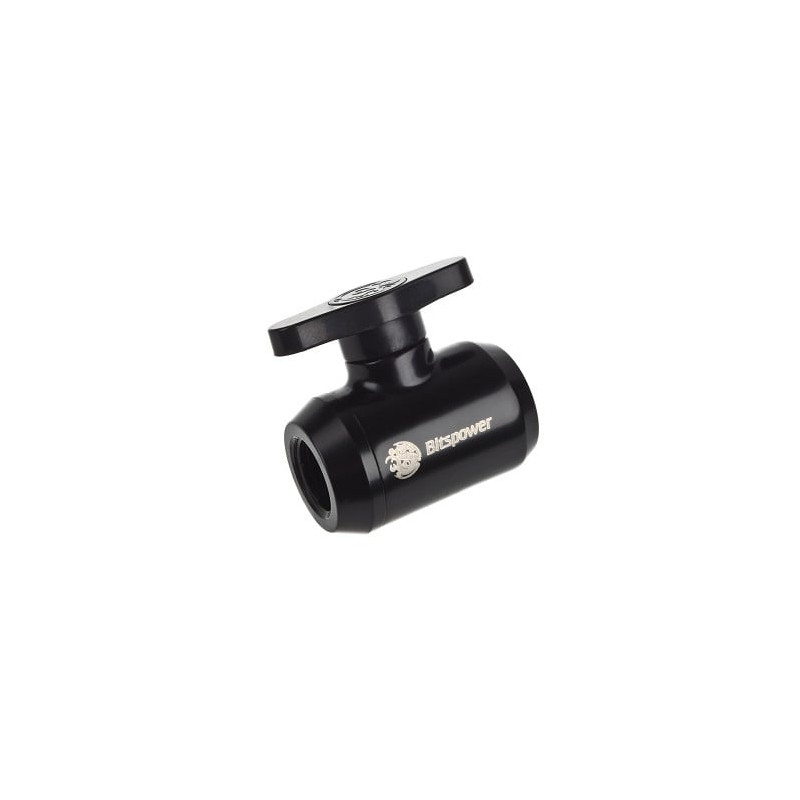 Rubinetto bitspower 1/4" nero opaco