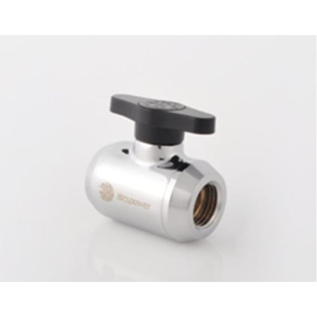 Bitspower absperrhahn 1/4 pollice - lucido silver