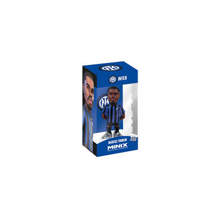figurina minix inter milan - marcus thuram 12cm blu/nero [19274]