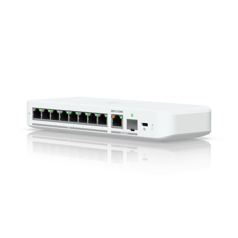 switch ubiquiti unifi flex 2.5g gestito l2 8 porte 2.5g ethernet