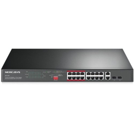 switch mercusys ms120gp non gestito 20 porte 16x poe+ 2x gigabit