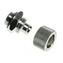 Conettore bitspower 1/4" su 11/8mm argento lucido