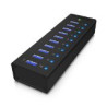 hub usb icybox usb 3.0 con 10 porte [ib-ac6110]