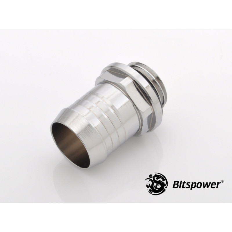 Raccordo watercooling bitspower 1/4" su id 13mm argento lucido