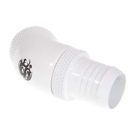 Raccordo watercooling bitspower 45 gradi 1/4" su id 10mm bianco