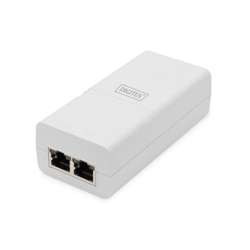 iniettore poe digitus poe+ 802.3at max bianco 1pz [dn-95132]