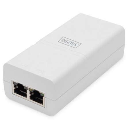 iniettore poe digitus poe+ 802.3at max bianco 1pz [dn-95132]
