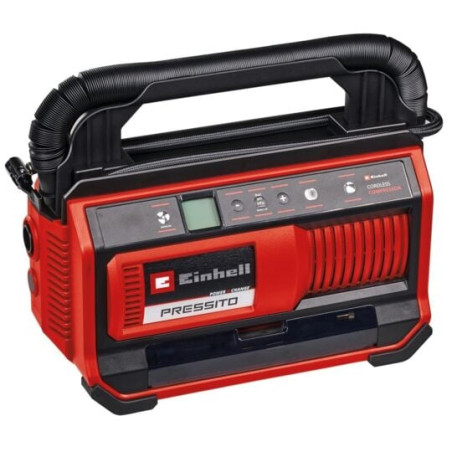 compressore d'aria einhell presso 18/25 a batteria 18v rosso/nero