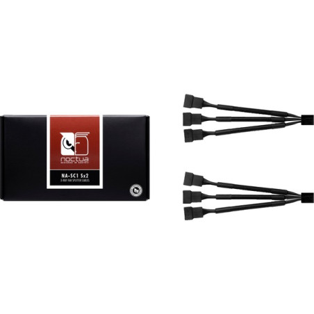 cavo splitter noctua per ventole pwm 13.5cm nero 2pz [na-sc1