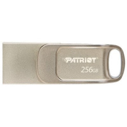 pen drive 256gb patriot tab t560 dual usb tipo a/c 120mbps argento