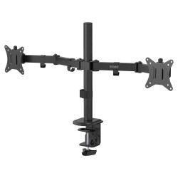 supporto monitor savio braccio da tavolo per monitor doppio 17-32"