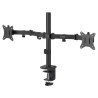 supporto monitor savio braccio da tavolo per monitor doppio 17-32"