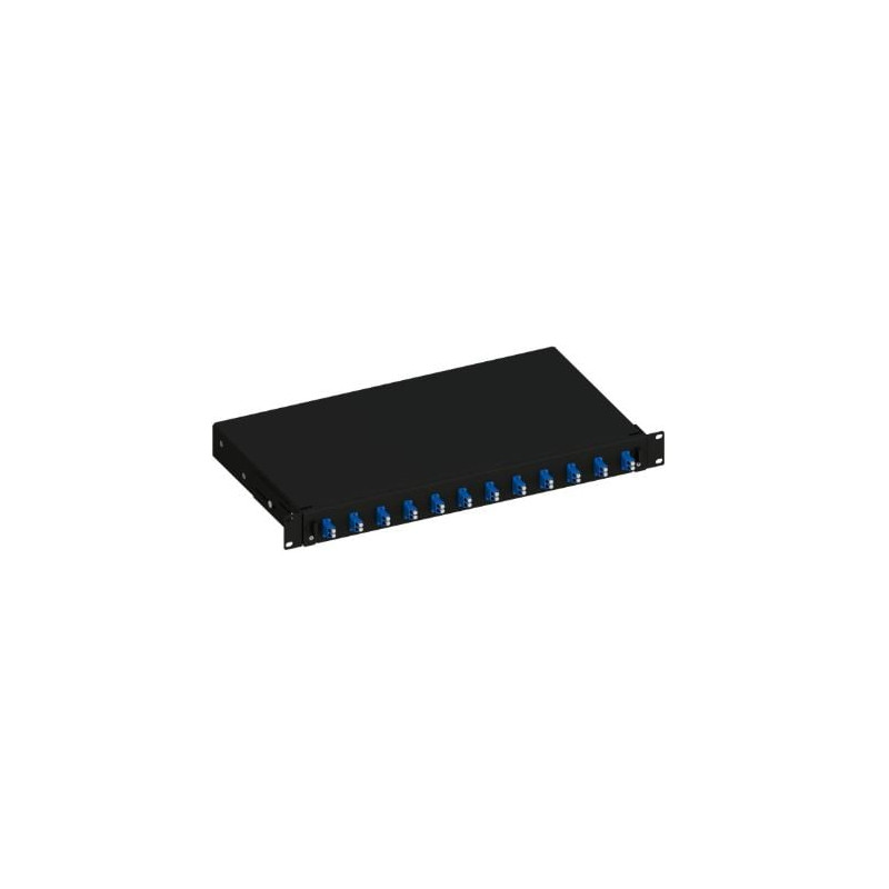 cassetto ottico techly ilwl sb-12lcdsb 19'' con 12 prese