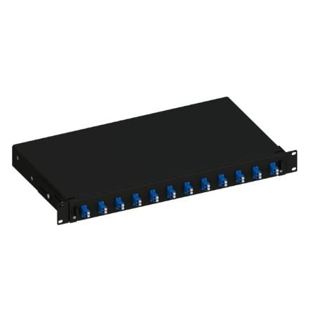 cassetto ottico techly ilwl sb-12lcdsb 19'' con 12 prese