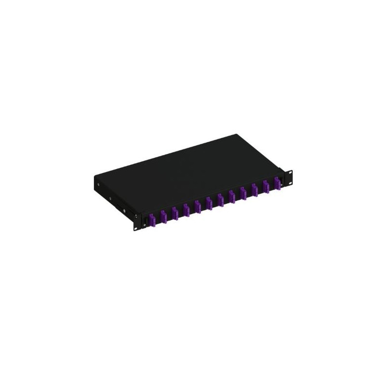 cassetto ottico techly sb-12scdm4b 19'' con 12 prese