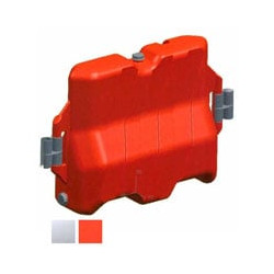 barriera protettiva plastica rossa 113x40 h.75 [enne plastic]