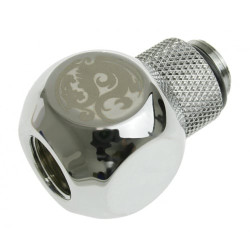 Adattatore watercooling bitspower tiir 1/4 su 2x ig 1/4" orientabile