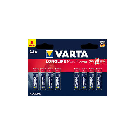 pile alcalina varta cf8 longlife max power aaa [4703101418]