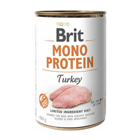 mangime brit mono protein br55406 turkey 400g