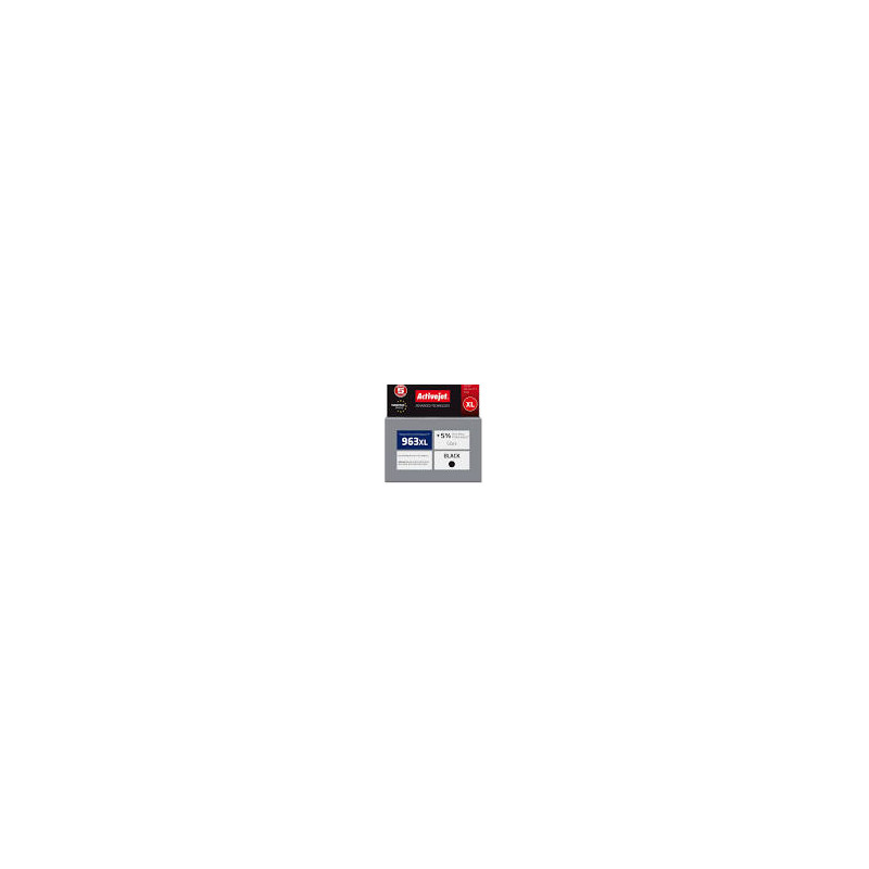 cartucia activejet ah-963brx premium 2100 pagine nero [hp 963xl]