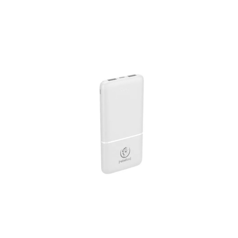 batteria portatile rebeltec p10 powerbank 10000mah bianco [azrecuap018]