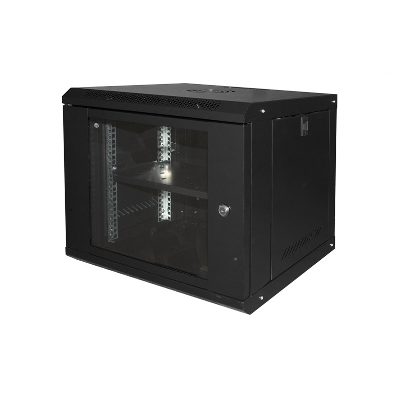 armadio rack link serie light 19" 9u 450x400x530 nero [lk1909unl]