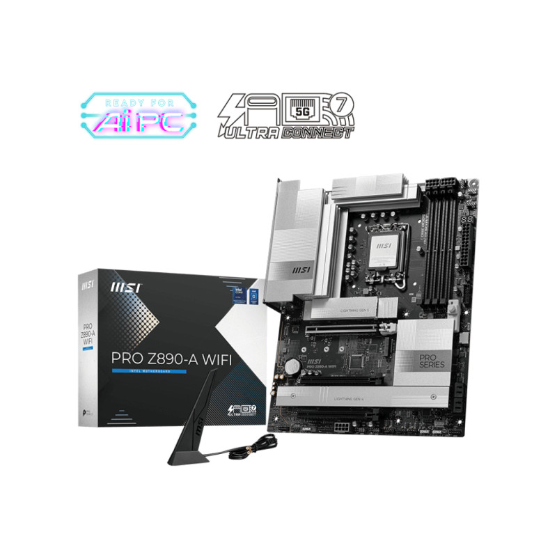 scheda madre msi pro z890-a wifi lga 1851 [7e32-002r]