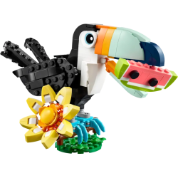 set da costruzione lego creator 31173 3 in 1 animali selvatici: tucano