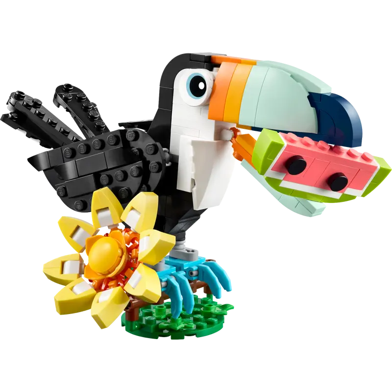 set da costruzione lego creator 31173 3 in 1 animali selvatici: tucano