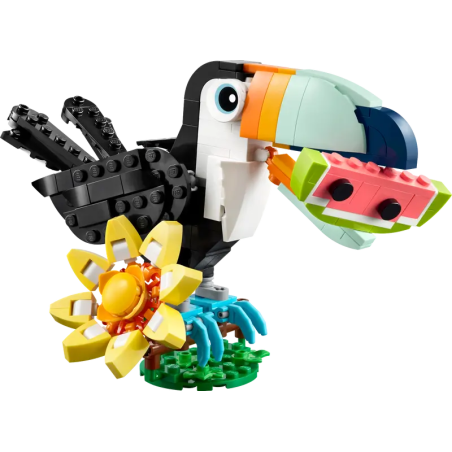 set da costruzione lego creator 31173 3 in 1 animali selvatici: tucano