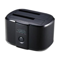 Docking station hard disk lc-power 2.5/3.5 usb3.0 sata nero [lc-dock-u3-iii]