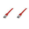 Cavo di rete digitus schermato f/utp cat. 5e mt. 1 rosso [dk1522010r]