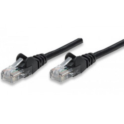 cavo di rete patch in cca cat. 6 nero utp 10 mt