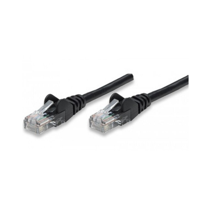 cavo di rete patch in cca cat. 6 nero utp 10 mt