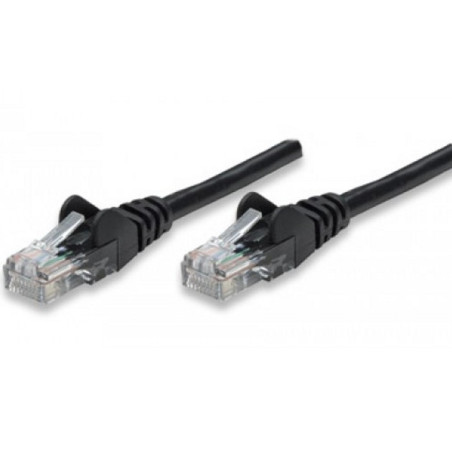 cavo di rete patch in cca cat. 6 nero utp 10 mt