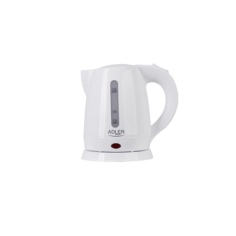 bollitore elettrico adler 1600w 1l bianco [ad 1272]